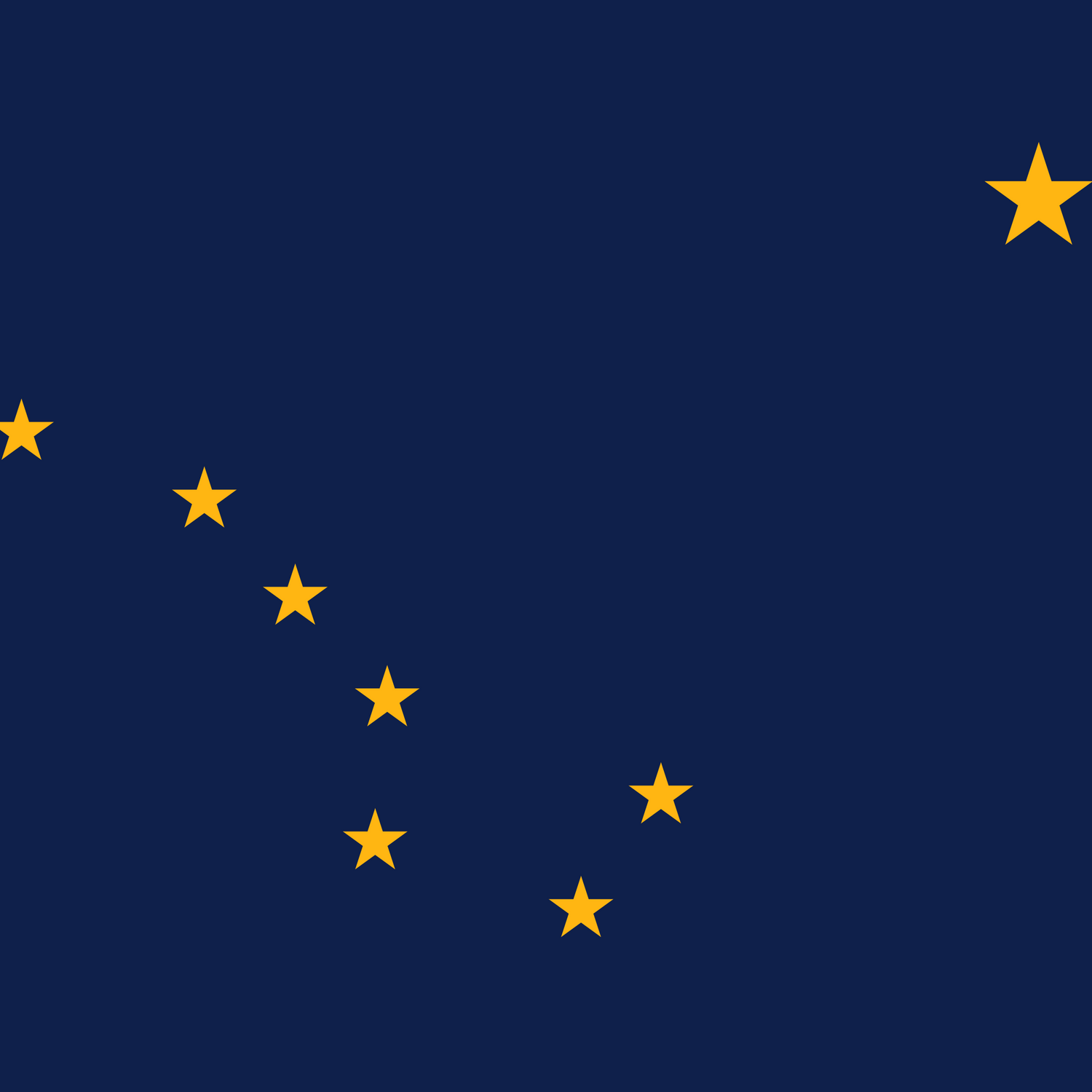 US State: Alaska AK flag