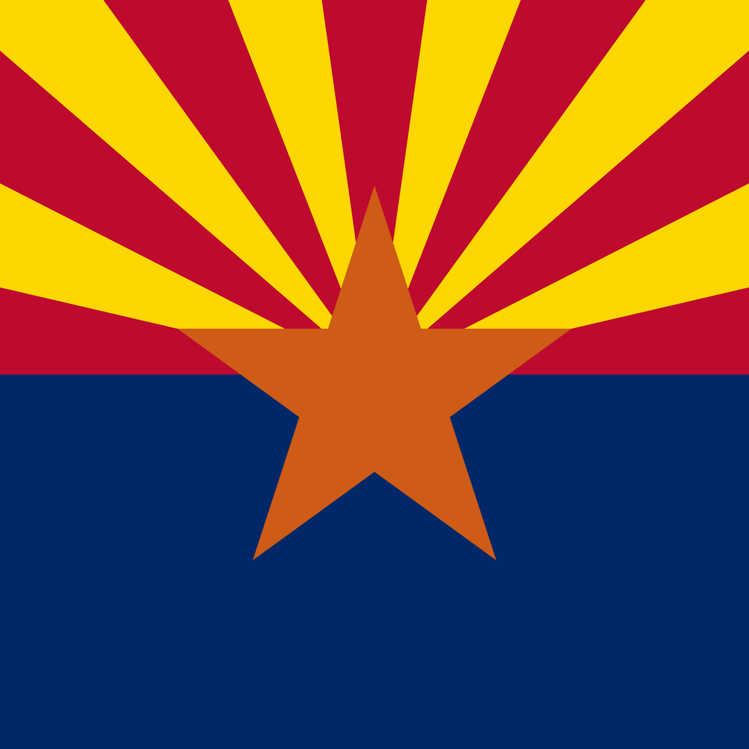 US State: Arizona AZ flag