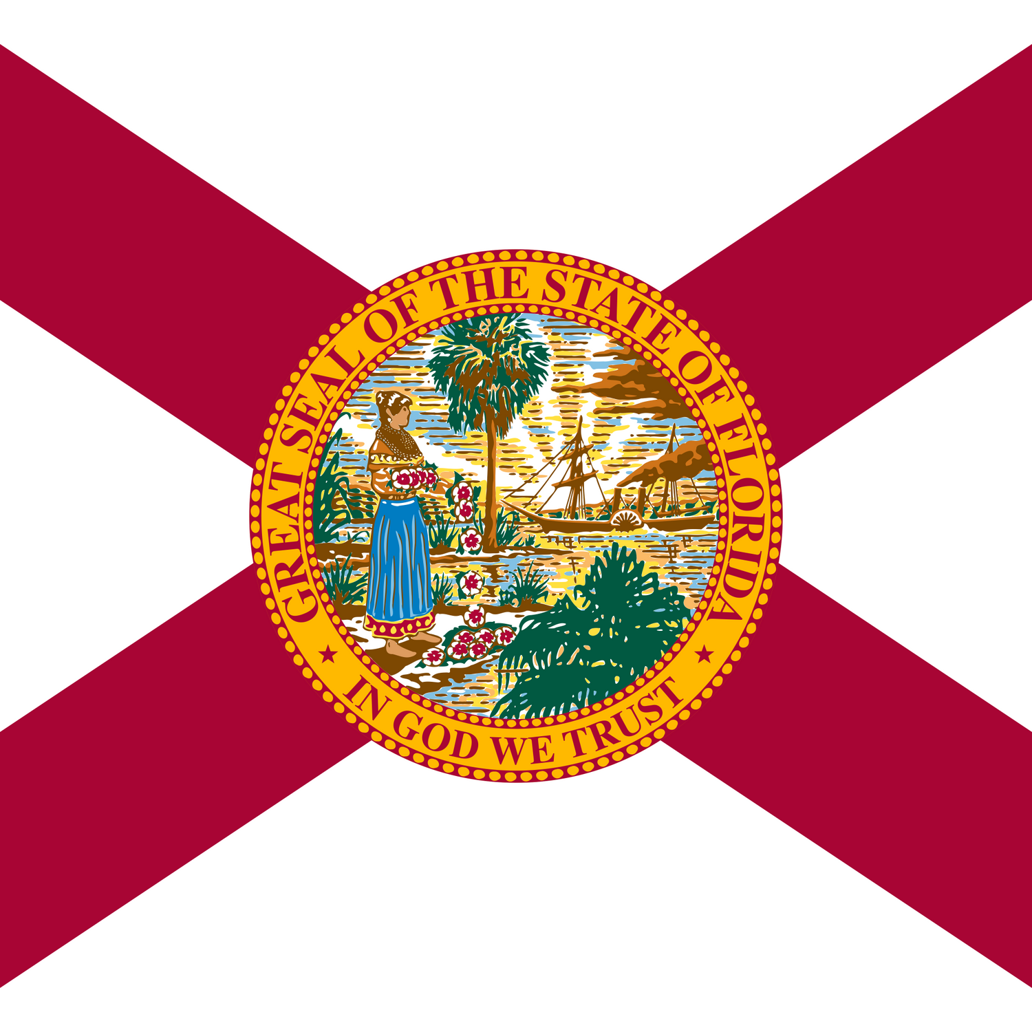 US State: Florida FL flag