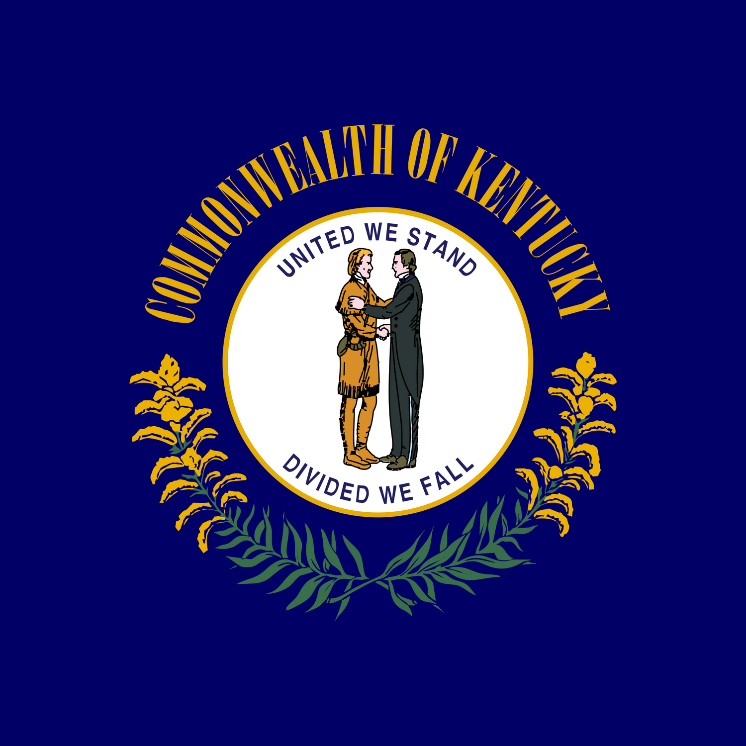 US State: Kentucky KY flag