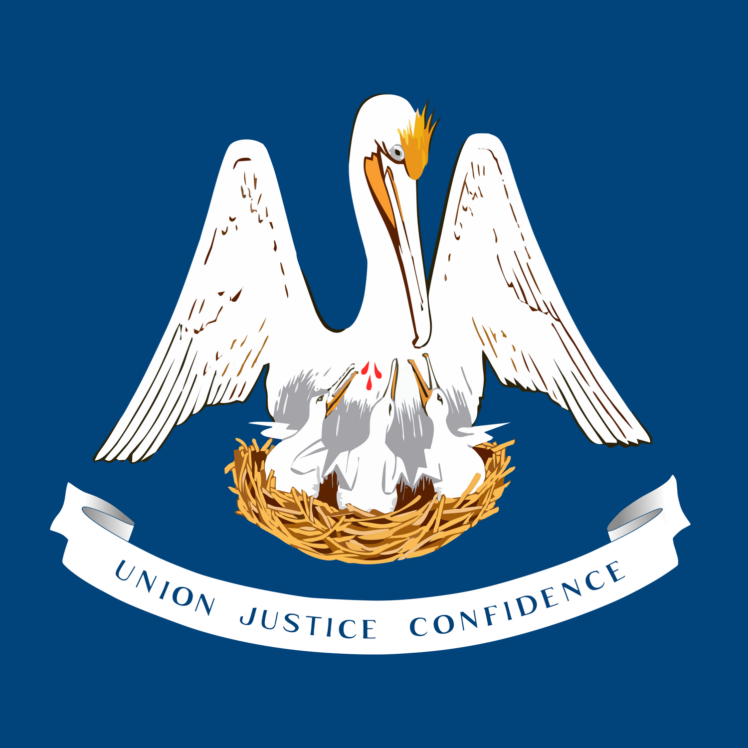 US State: Louisiana LA flag