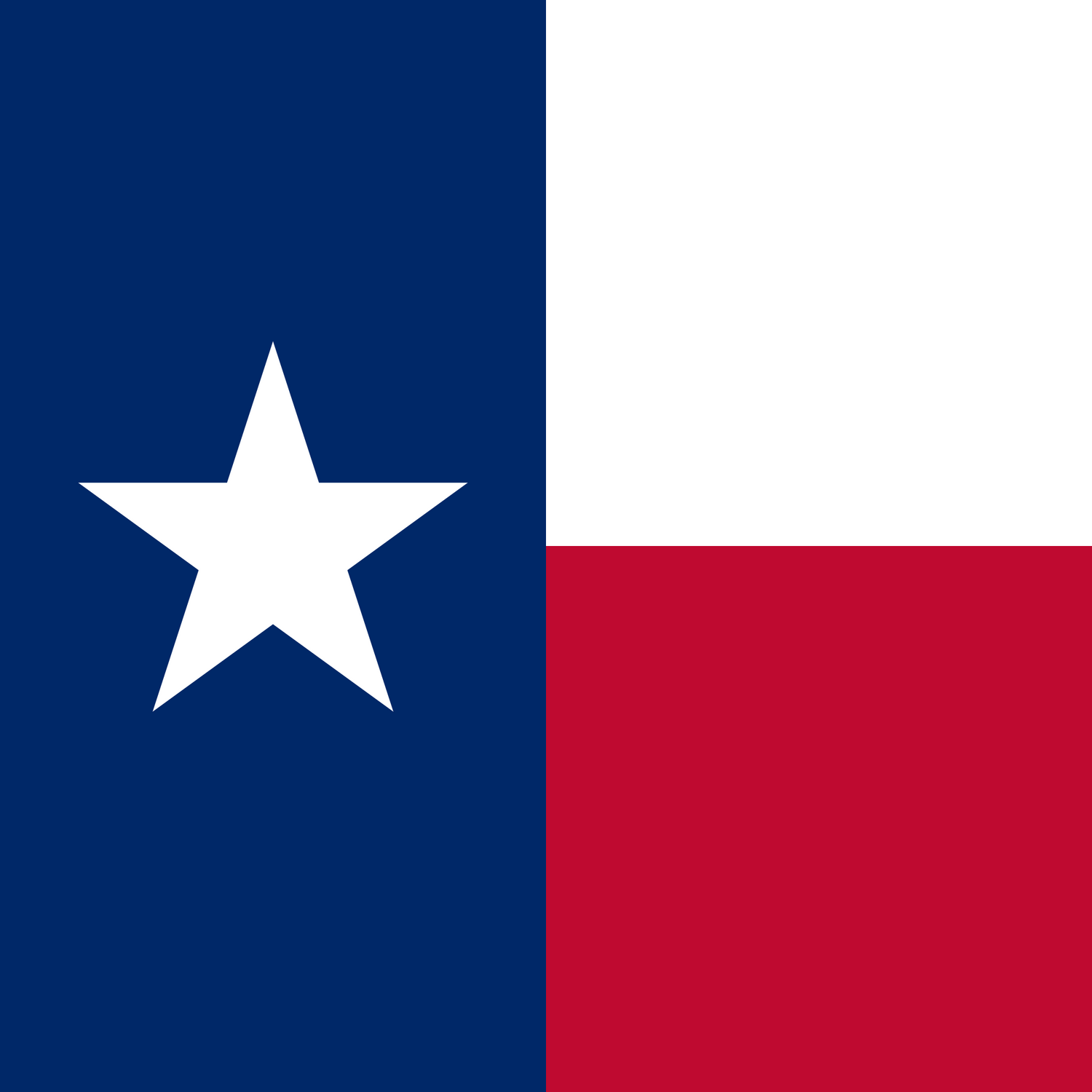 US State: Texas TX flag