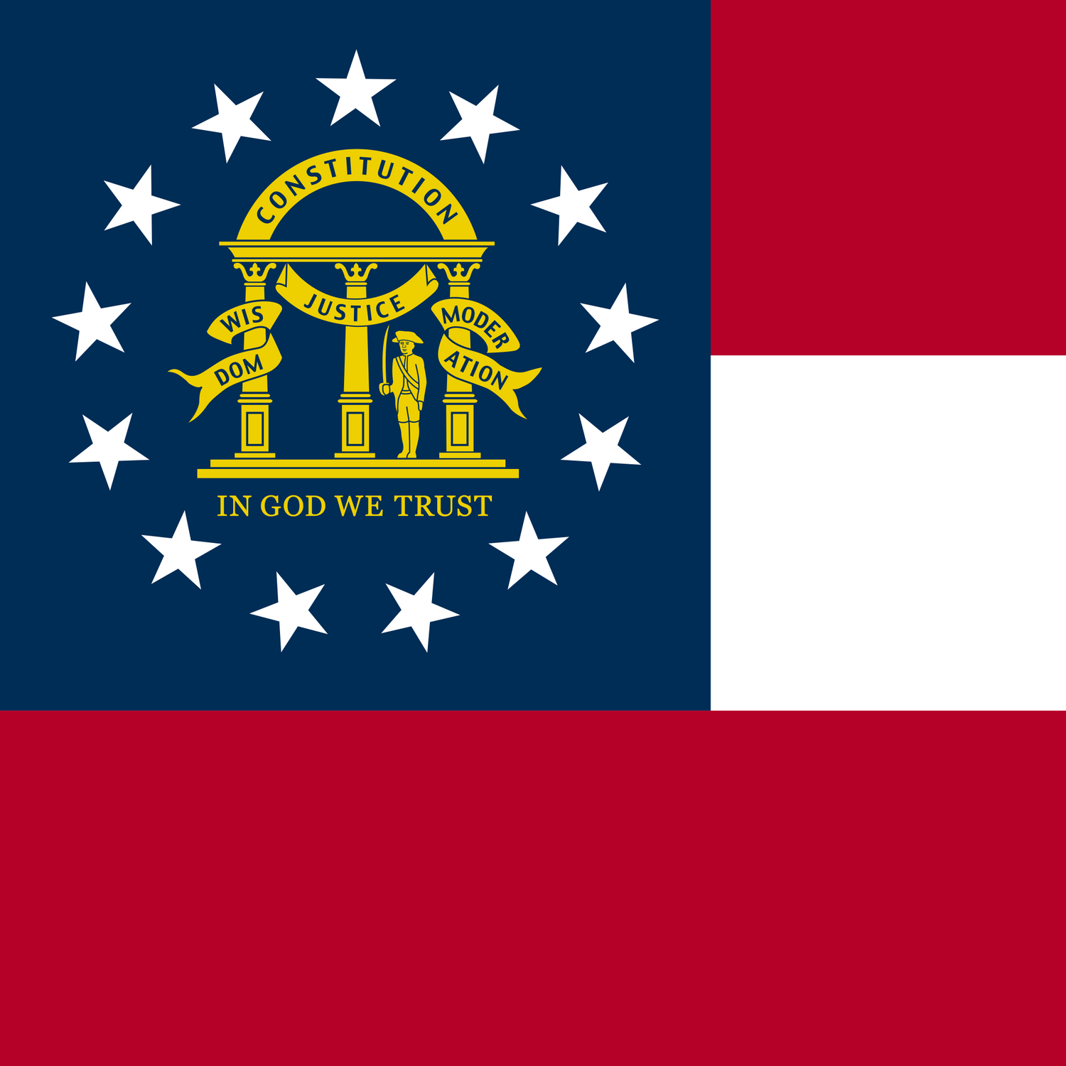 US State: Georgia GA flag