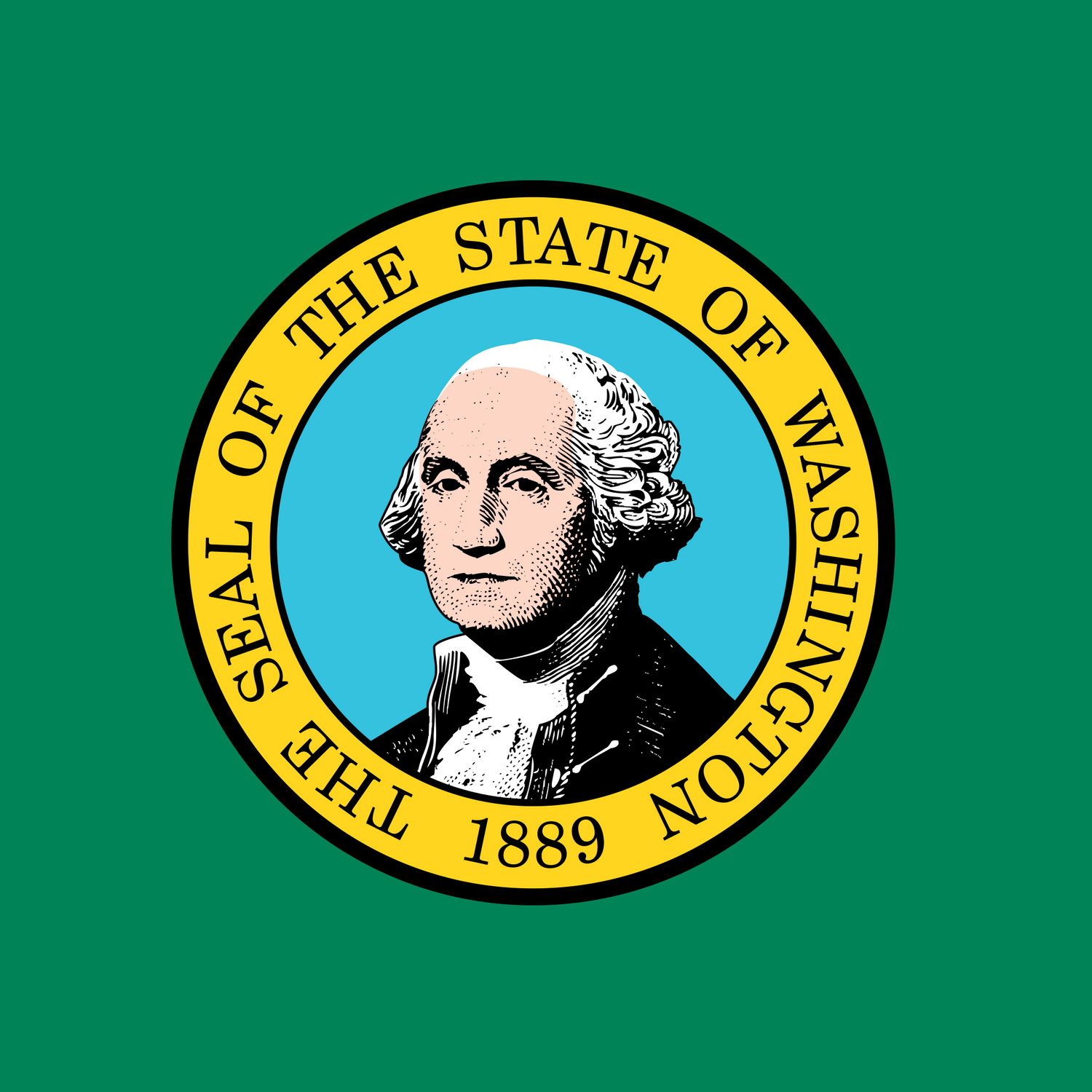 US State: Washington WA flag