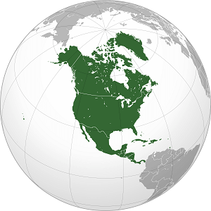 Map of North America