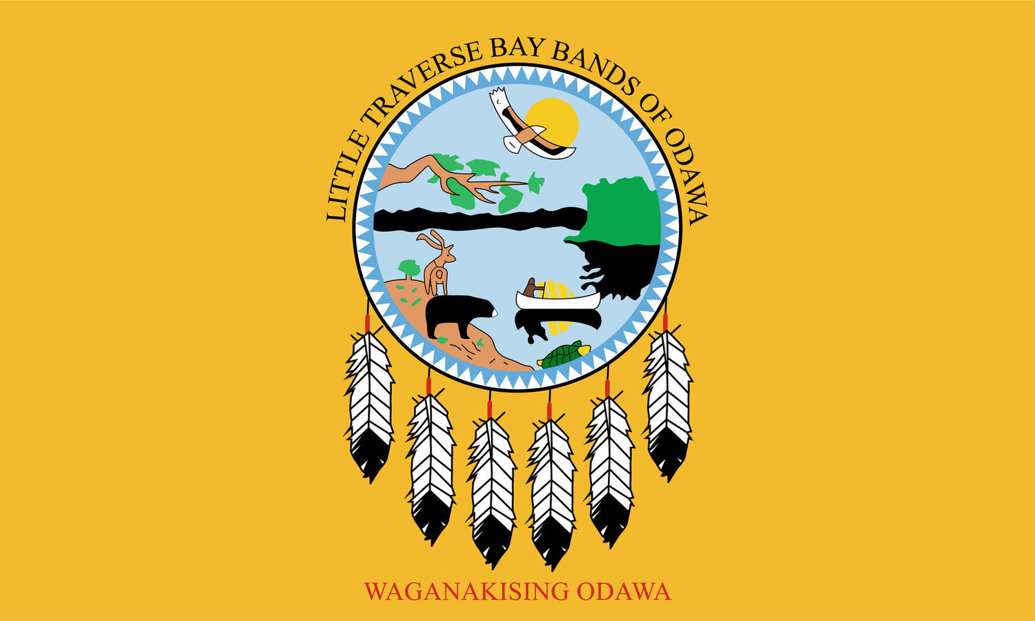 Native American Flags: Odawa Tribe