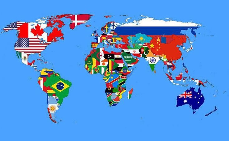 World Maps with Flags