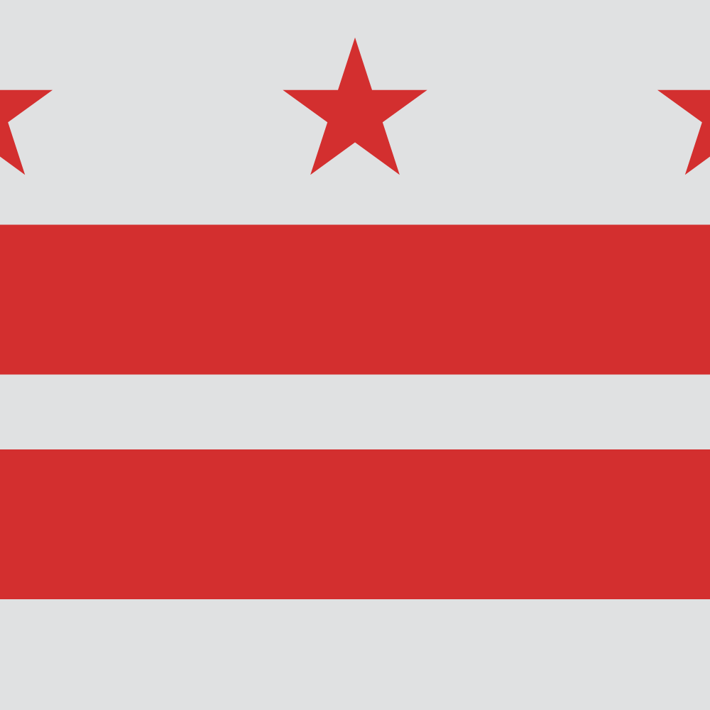 US State: District of Columbia DC  flag