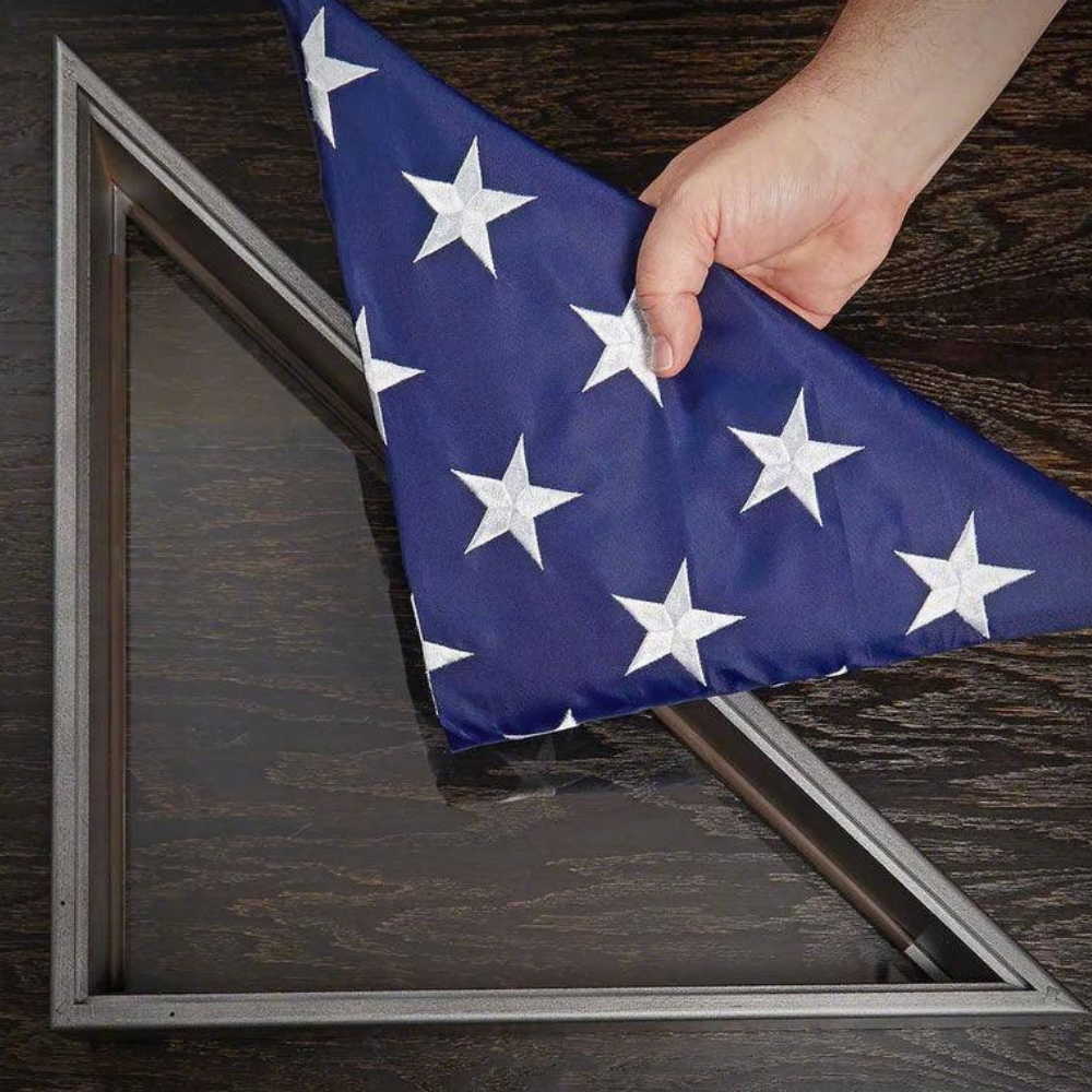 Triangle Flag Display Case