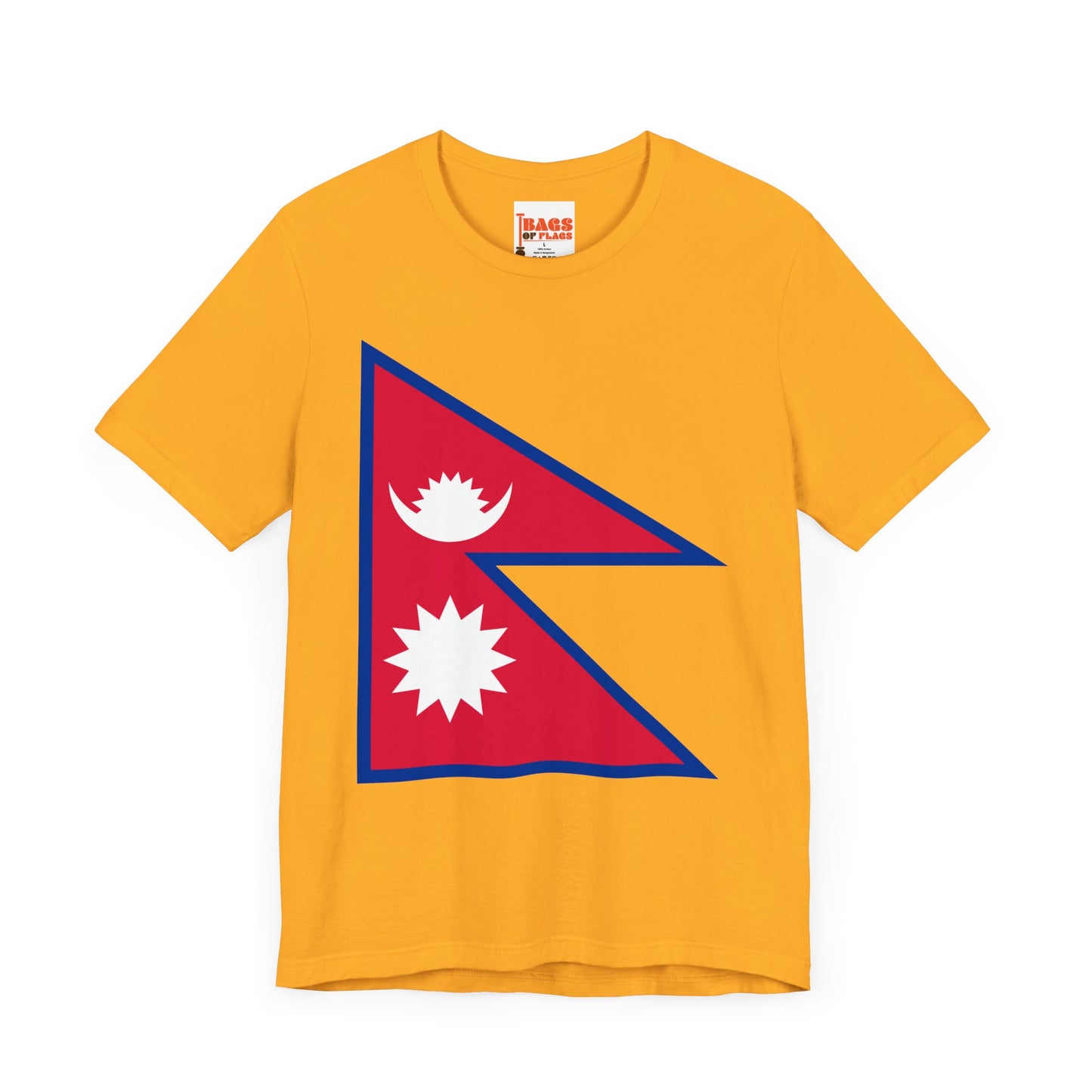 Nepal Flag on T-shirt