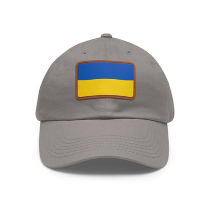 Ukraine Leather Patch Hat