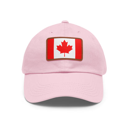 Canada Leather Patch Hat