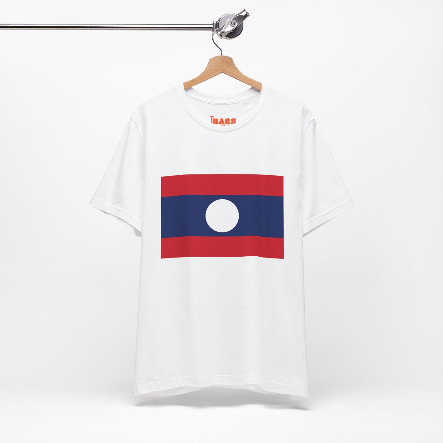 Laos Flag on T-shirt