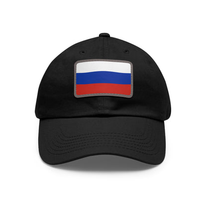 Russia Leather Patch Hat