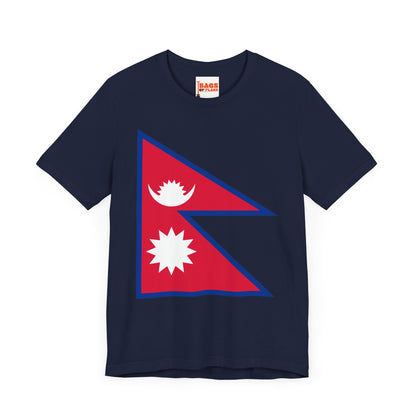 Nepal Flag on T-shirt