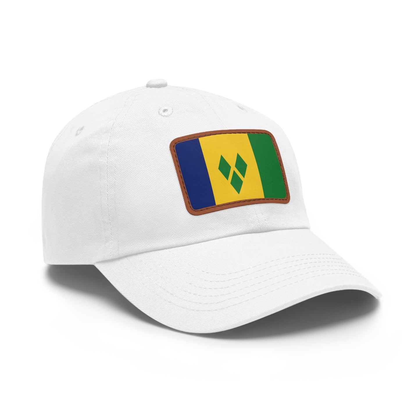Saint Vincent and the Grenadines Leather Patch Hat