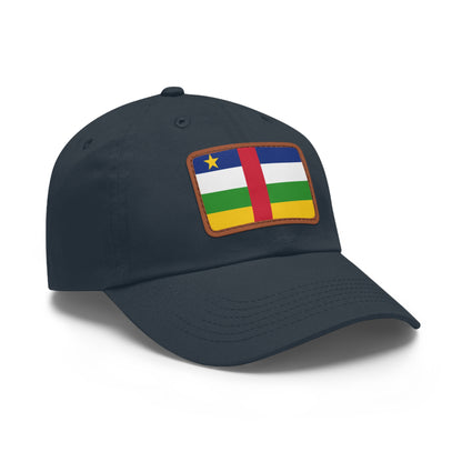 Central African Republic Leather Patch Hat