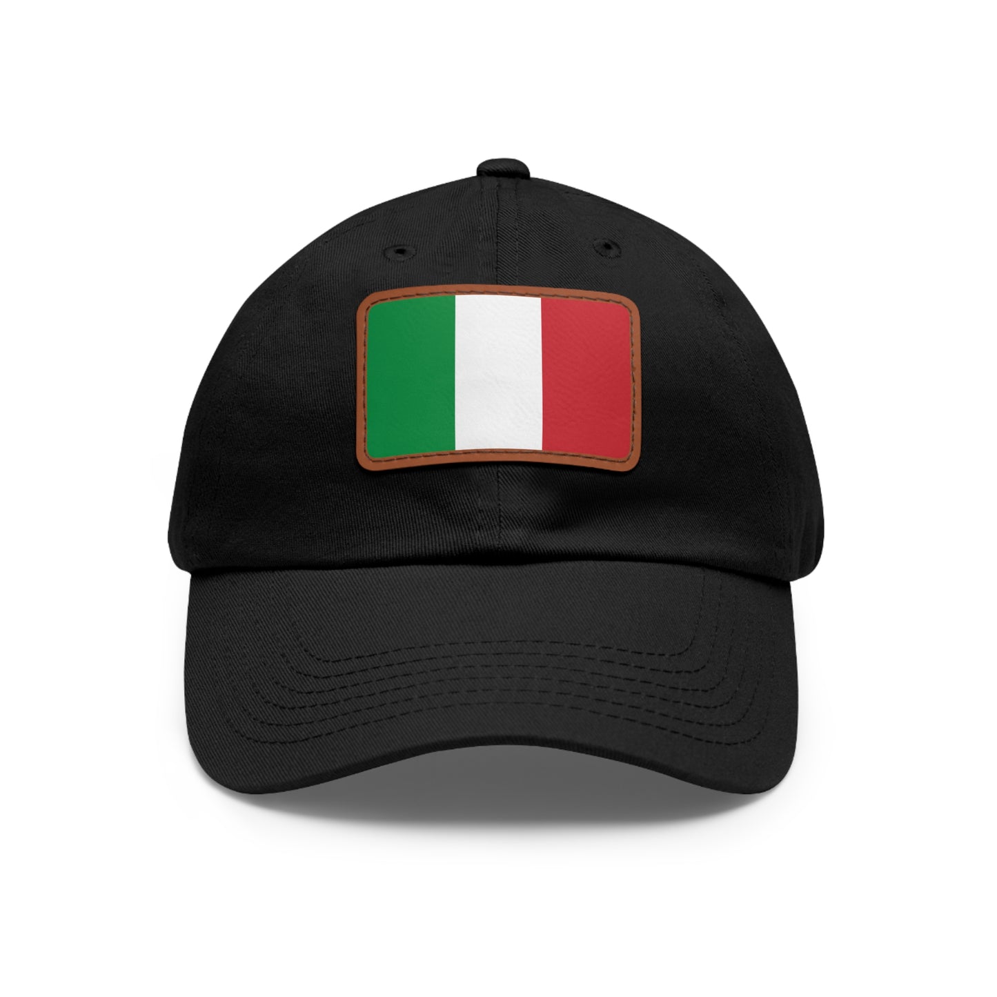 Italy Leather Patch Hat