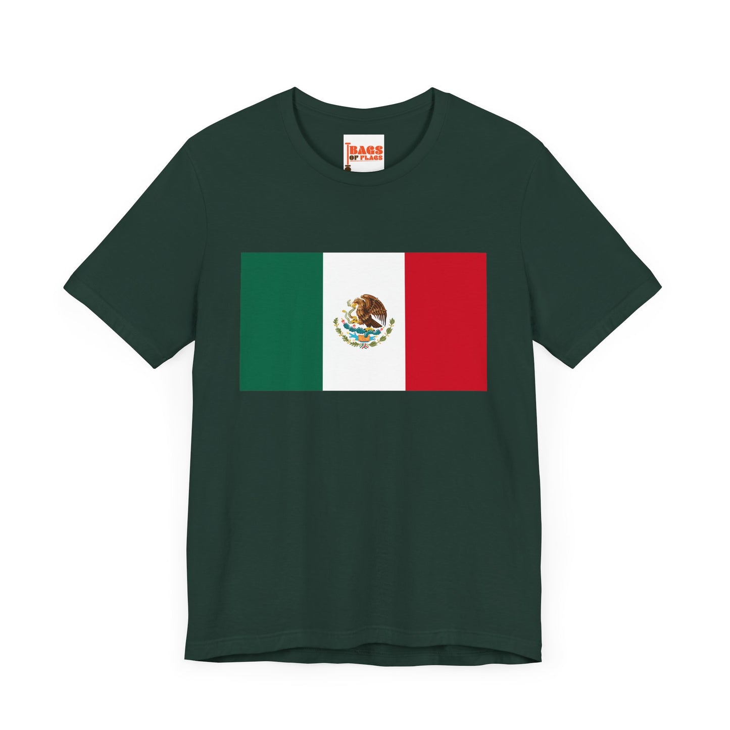 Mexico Flag on T-shirt