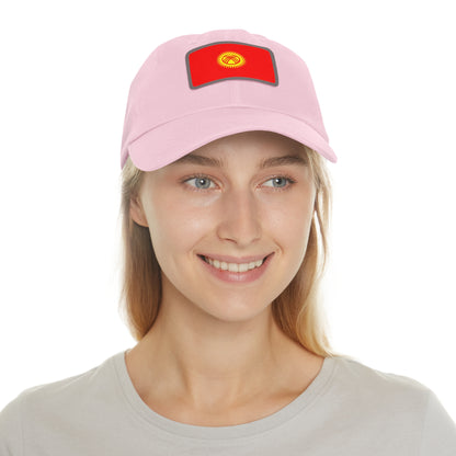 Kyrgyzstan Leather Patch Hat
