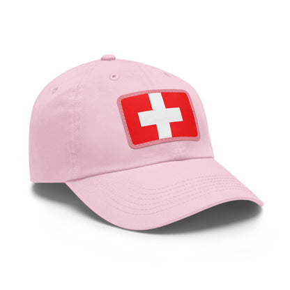 Switzerland Leather Patch Hat