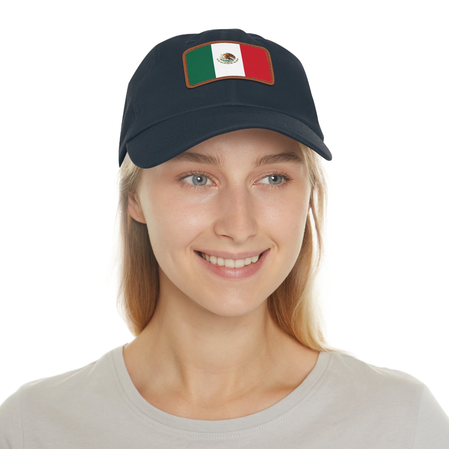 Mexico Leather Patch Hat