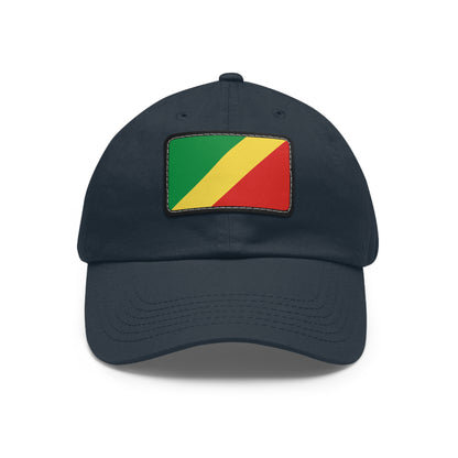 Republic of the Congo Leather Patch Hat