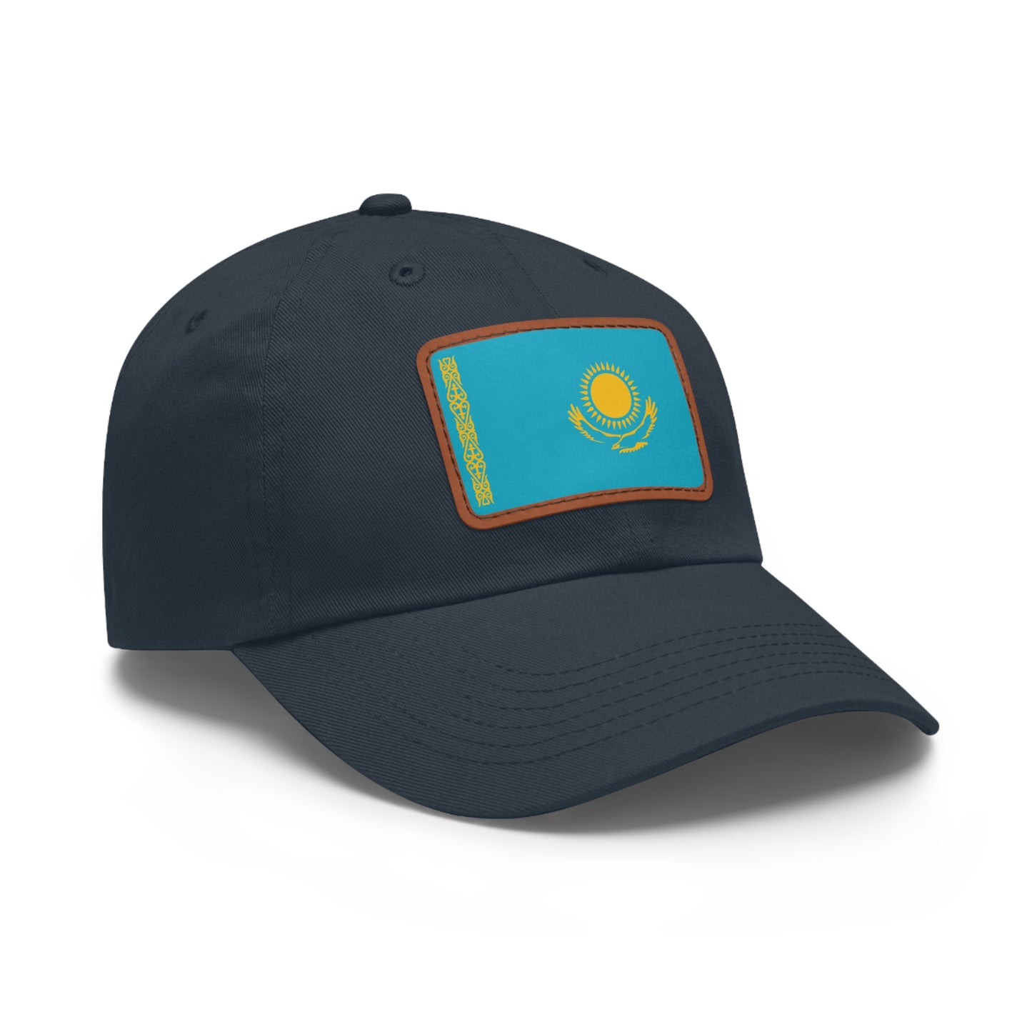 Kazakhstan Leather Patch Hat
