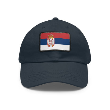 Serbia Leather Patch Hat