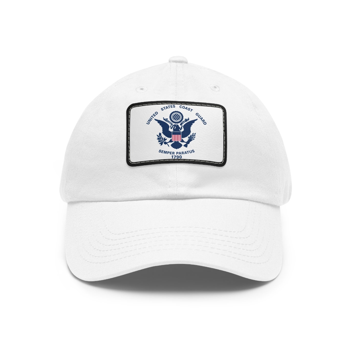 US Coast Guard Leather Patch Hat