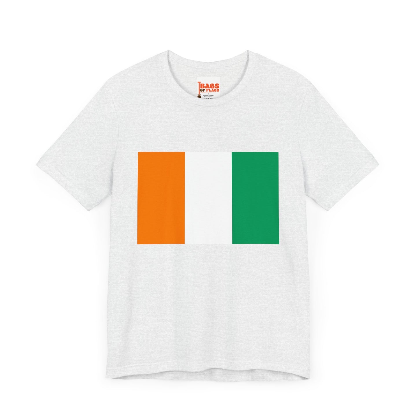 Cote d'Ivoire Flag on T-shirt