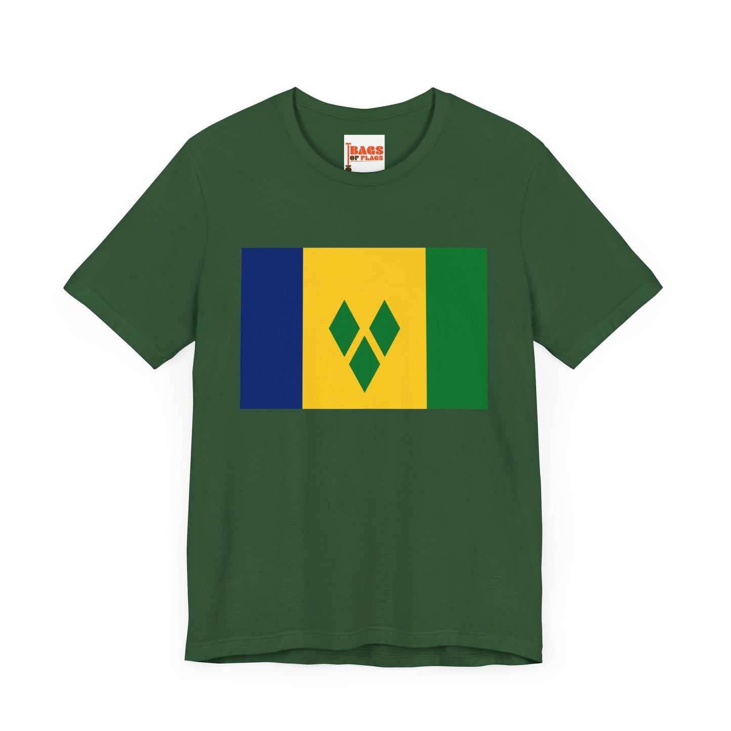 Saint Vincent and the Grenadines Flag on T-shirt