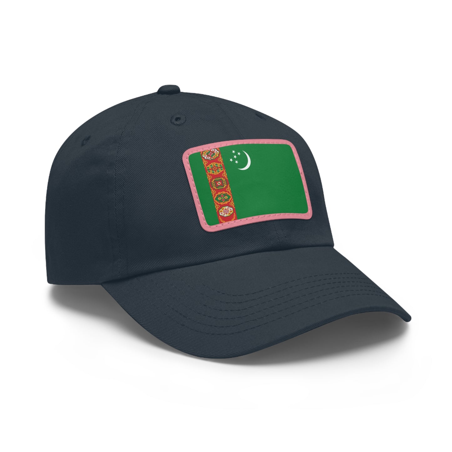 Turkmenistan Leather Patch Hat