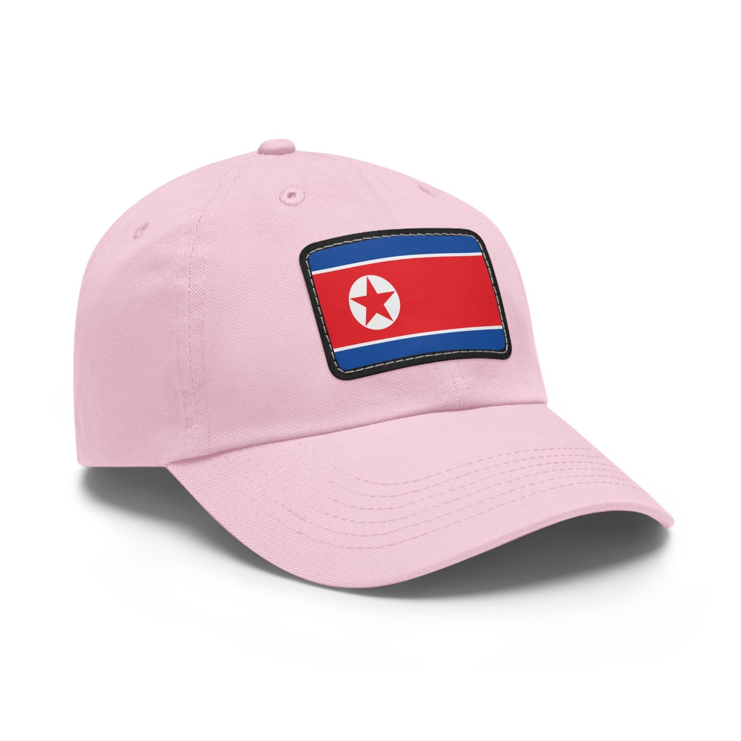 North Korea Leather Patch Hat