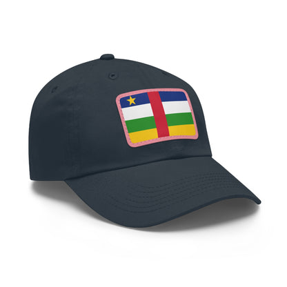Central African Republic Leather Patch Hat