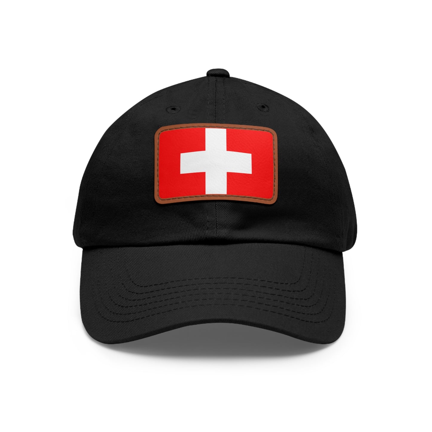 Switzerland Leather Patch Hat