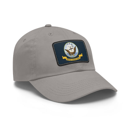US Navy Leather Patch Hat