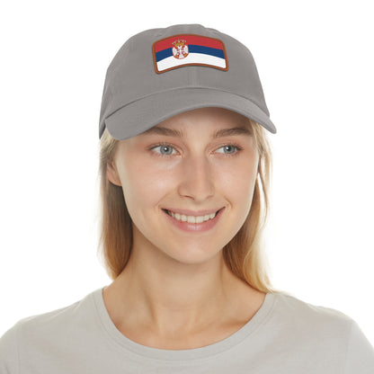 Serbia Leather Patch Hat