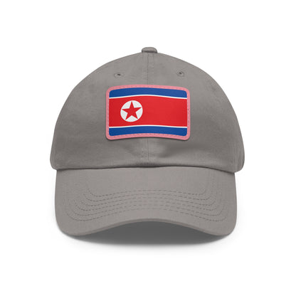 North Korea Leather Patch Hat