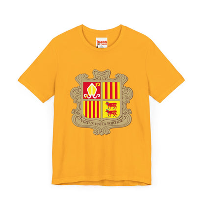 Andorra Coat-of-Arms Inspired T-shirt