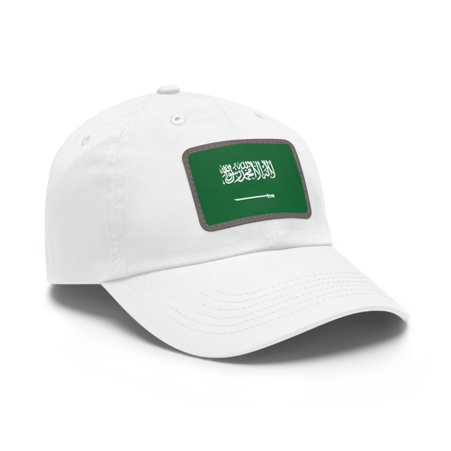 Saudi Arabia Leather Patch Hat