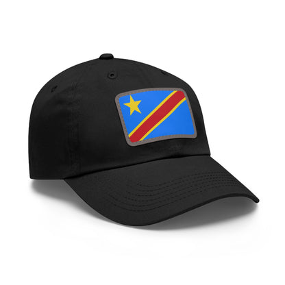 Democratic Republic of the Congo Leather Patch Hat