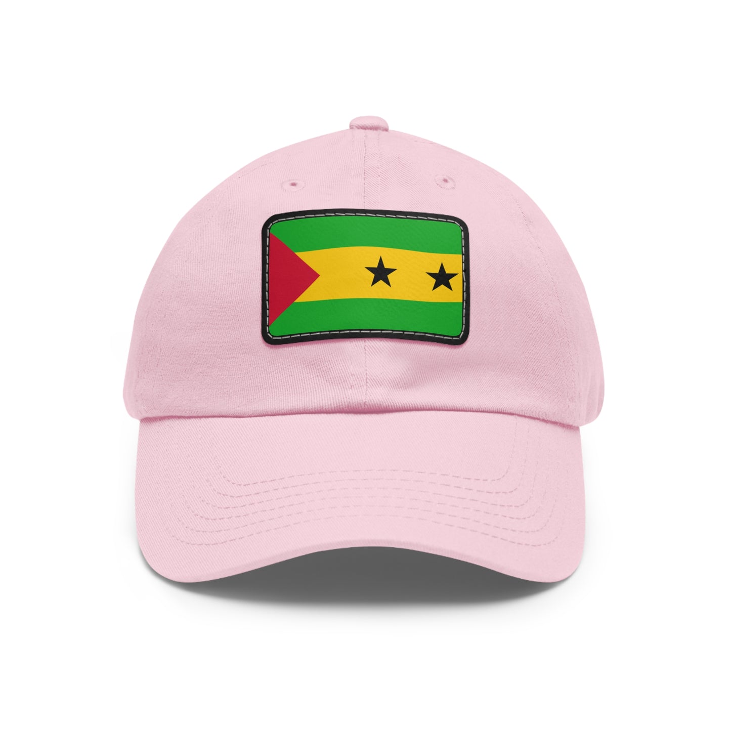 Sao Tome and Principe Leather Patch Hat