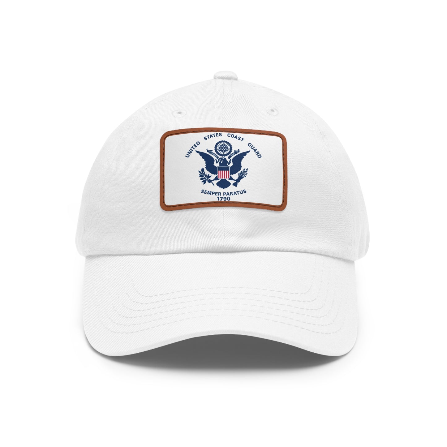 US Coast Guard Leather Patch Hat