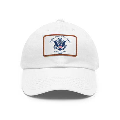 US Coast Guard Leather Patch Hat