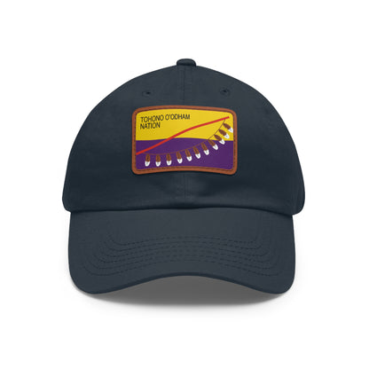Tohono O'odham Leather Patch Hat