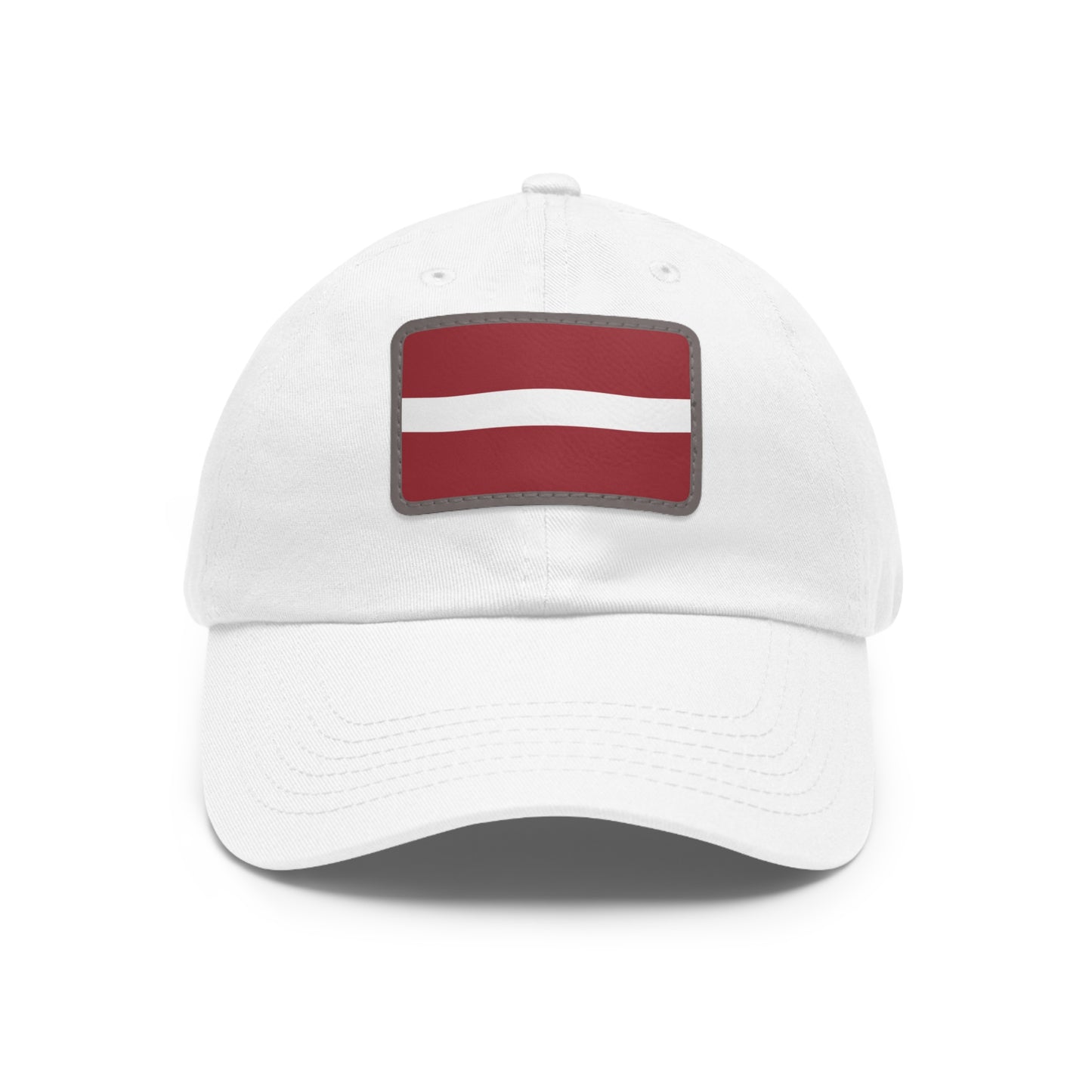 Latvia Leather Patch Hat