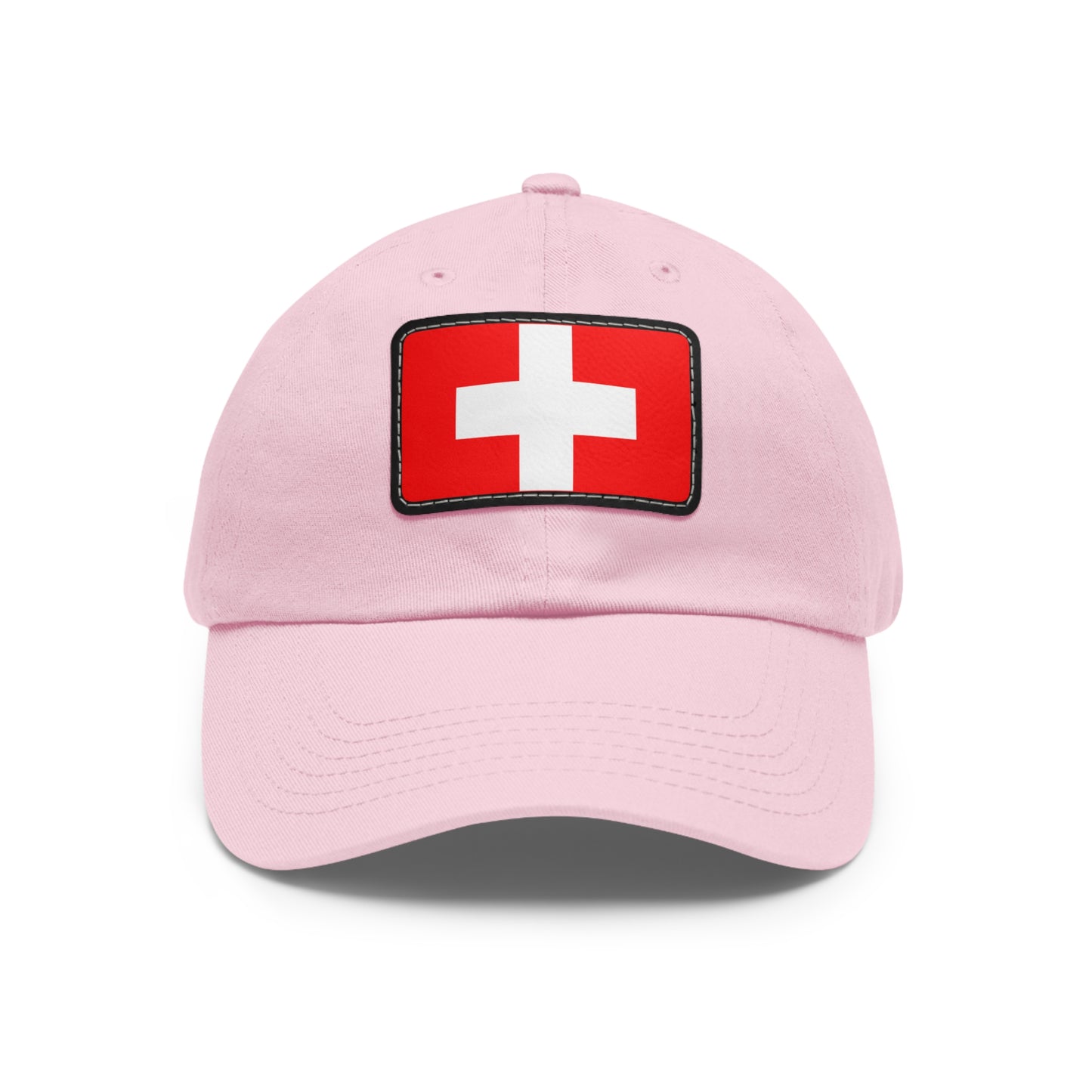 Switzerland Leather Patch Hat