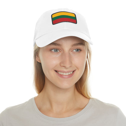 Lithuania Leather Patch Hat