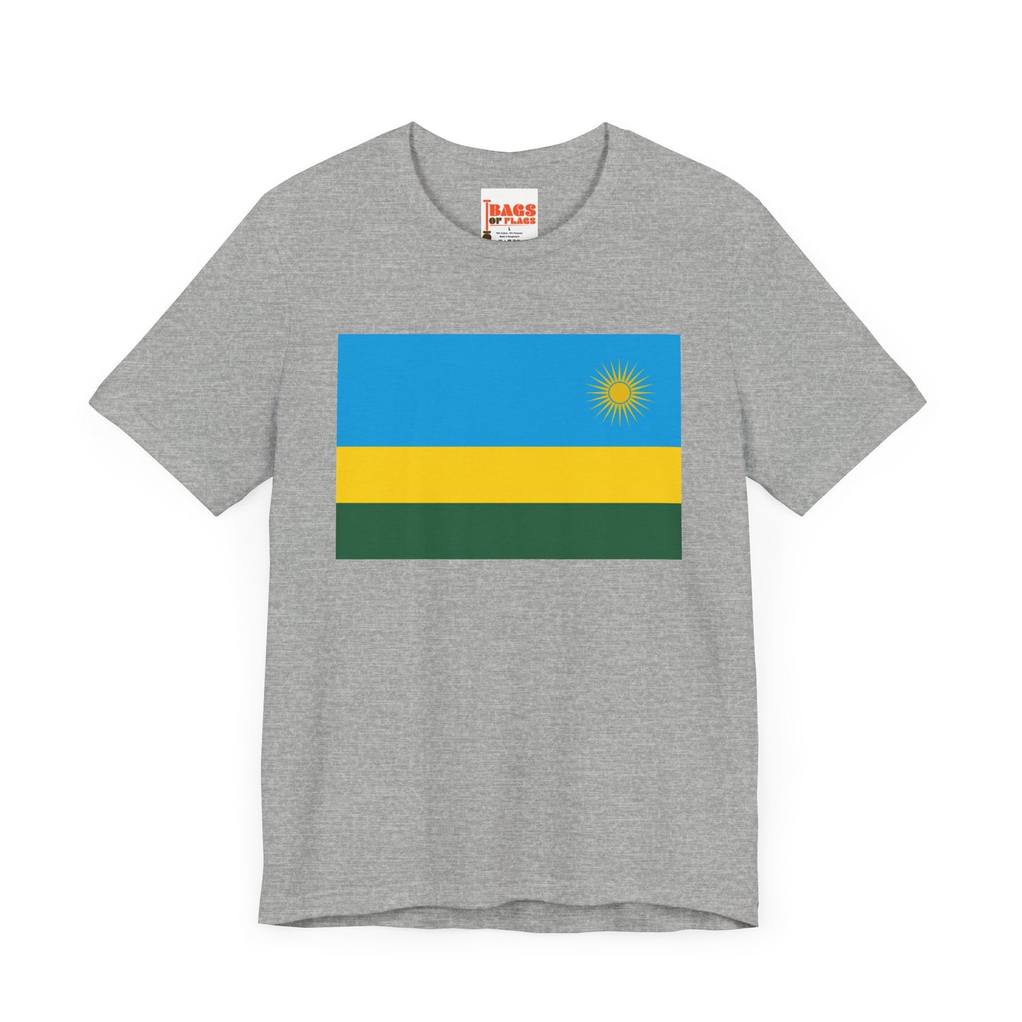 Rwanda Flag on T-shirt